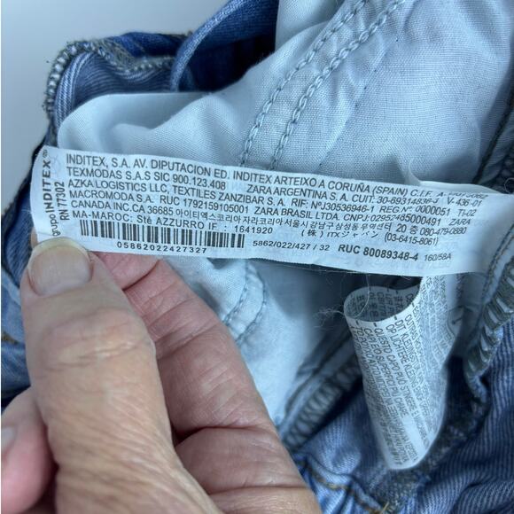 Zara Paper Bag High Waist Jeans Size 0 Beautiful Excellent Condition - Picture 12 of 12